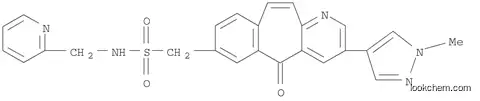 3-(1-Methyl-1H-pyrazol-4-yl)-5-oxo-N-(2-pyridinylmethyl)-5H-benzo[4,5]cyclohepta[1,2-b]pyridine-7-methanesulfonamide